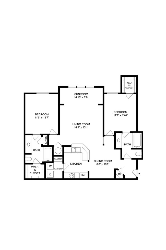 Commons w/ Sunroom 333 floor plan